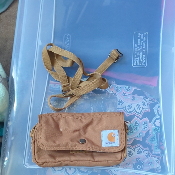 Carhartt Handbags - Carhartt Brown Crossbody Pouch